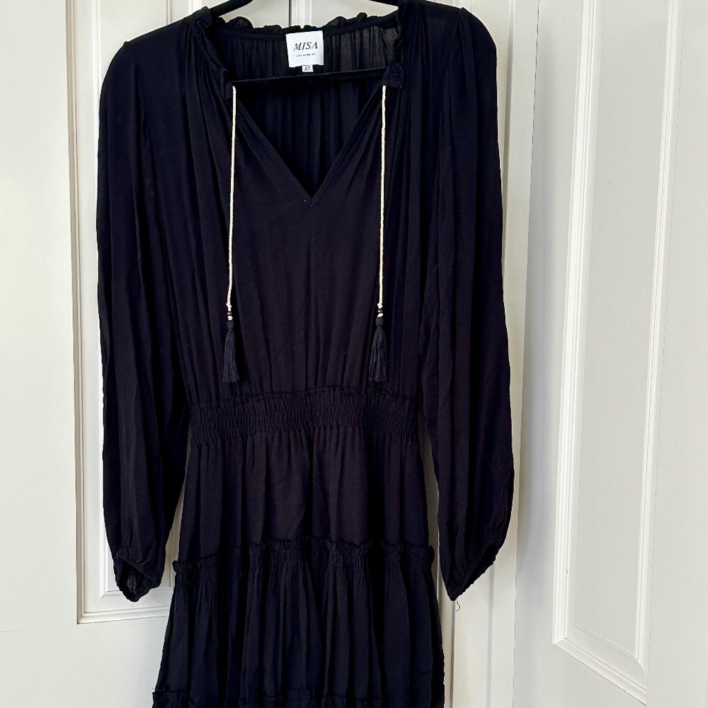 Misa Los Angeles Black Lorena Dress - XS